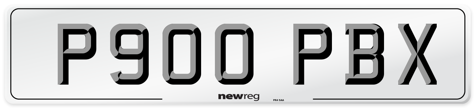 P900 PBX Number Plate from New Reg